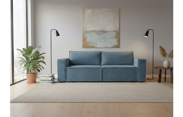 Sofa Smart lincoln 75 na sprężynach z funkcją spania i pojemnikiem